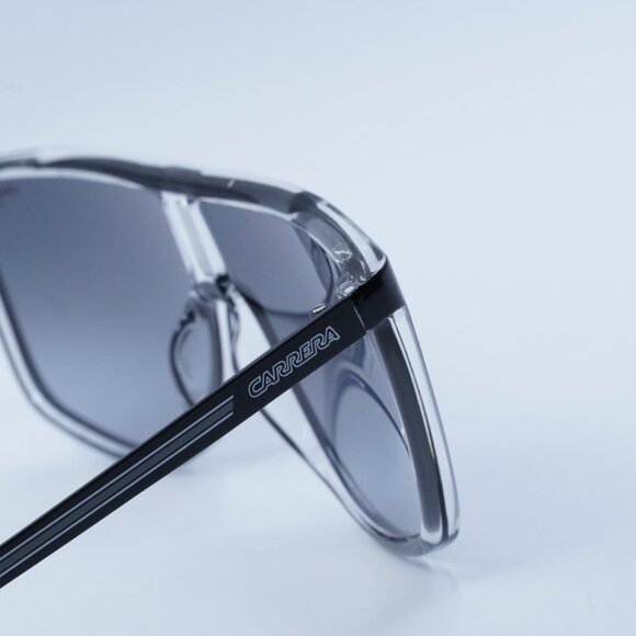 CARRERA 1056/S 080S 9O Sunglasses Black White Aviator Frame, Grey Lenses - Picture 7 of 10